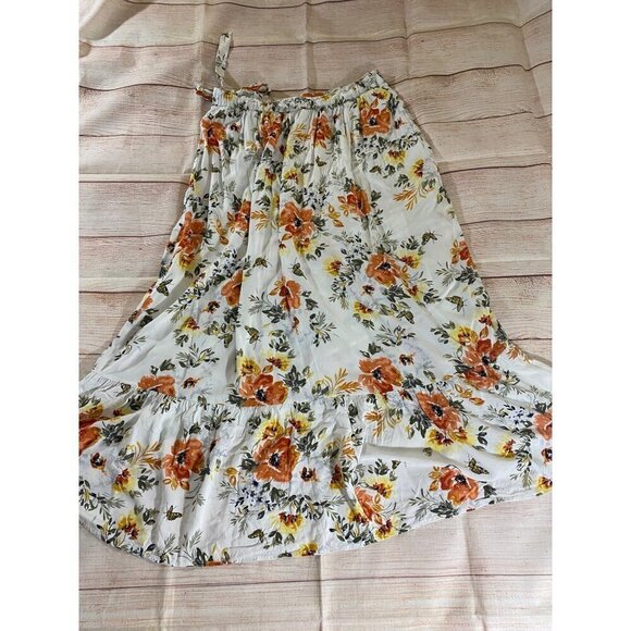 Torrid Women's Floral Maxi Challis Wrap Skirt - 1XL - Picture 9 of 10